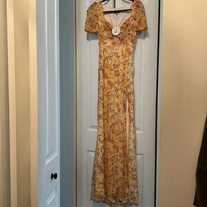 STAUD Lea Dress in Soleil Flower Market size 2 NWT